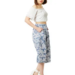 Miss Chase Multicolor Relaxed Fit Culottes image 4