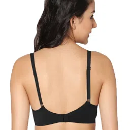 IN CARE Black & Beige Non-Wired Full Coverage T-Shirt Bra - Pack of 2 image 2