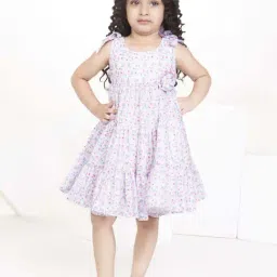 Peppermint Girls White Floral Dress-picture-25
