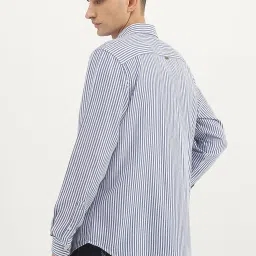 United Colors of Benetton Blue Regular fit Stripes Shirts image 2