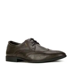 Bata Men's BALLY E Brown Derby Shoes image 2