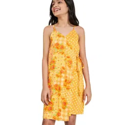 Global Desi Girl  Orange Printed Dress-picture-34