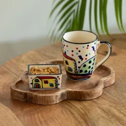 Exclusivelane Strokes Of Paint The Hut Collection Multi Ceramic Morning And Evening Tea Coffee Set-image-31