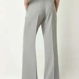 Exude Grey Plain Trousers image 2