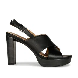 Naturalizer by Bata Women's NYLAH Black Back Strap Sandals image 2