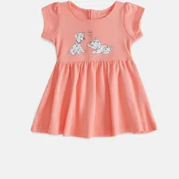 Pantaloons Baby Yellow & Coral Printed Dress (Pack Of 2) image 3