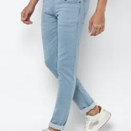 Allen Solly Blue Cotton Skinny Fit Jeans image 3