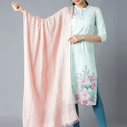 Aurelia Peach Cotton Dupatta-image-7