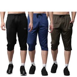 Vimal Jonney Multicolor Slim Fit Capris  - Pack of 3-picture-9