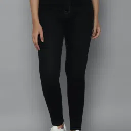 Allen Solly Black Cotton Mid Rise Jeans-image-94