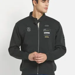 Octave Black Regular Fit Printed Sweatshirt-picture-12