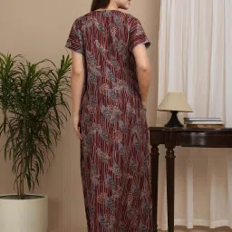 Sweet Dreams Pink Regular Fit Printed Nightdress image 2