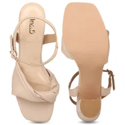 Inc.5 Women's Beige Ankle Strap Sandals image 3