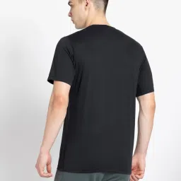 Adidas Men Black Polyester Regular Fit Print Sports T-Shirt image 2