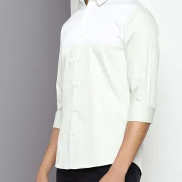 Calvin Klein Canary Green Cotton Slim Fit Shirt image 3
