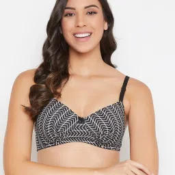 Clovia Black Non Wired Padded T-Shirt Bra image 1