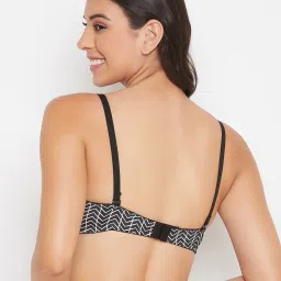 Clovia Black Non Wired Padded T-Shirt Bra image 2