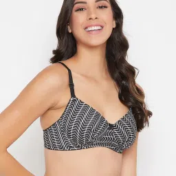 Clovia Black Non Wired Padded T-Shirt Bra image 4