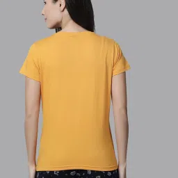 Kryptic Yellow & Peach Cotton Graphic Print T-Shirt (Pack Of 2) image 2