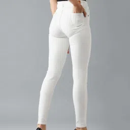 DOLCE CRUDO White Plain Jeans image 2