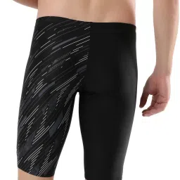 Speedo Black Regular Fit Printed Sports Shorts image 2