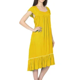 PATRORNA Mustard Night Dress image 3