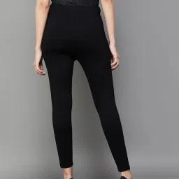 Ginger by Lifestyle Black Mid Rise Slim Pants image 2