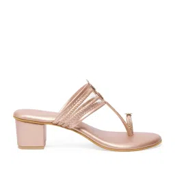 Eridani Women's Nayera Peach Toe Ring Sandals image 2