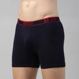 Dixcy Scott Originals Navy Cotton Regular Fit Trunks - Pack Of 3 image 3