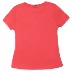 Tommy Hilfiger Kids Red Logo Print T-Shirt image 2
