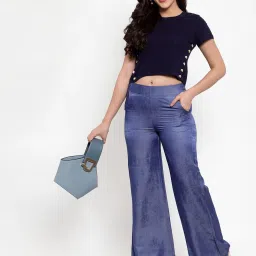 Westwood Blue High Rise Trousers image 4
