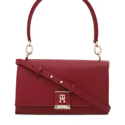 TOMMY HILFIGER PU Red Women Bowlers-image-11