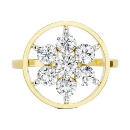 Sparkles Lab Grown Diamond 14k (585) Yellow Gold Ring for Women-picture-20