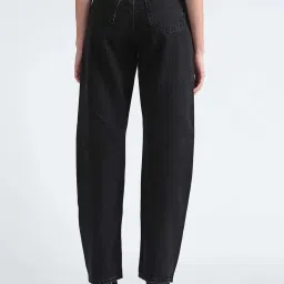 Calvin Klein Straight Denim Black Lightly Washed High Rise Jeans image 2