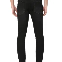 Spykar Black Slim Fit Lightly Washed Jeans image 2
