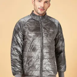Urban Ranger by Pantaloons Grey Regular Fit Printed Jacket image 3