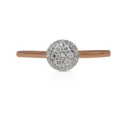Malabar Gold and Diamonds 18k Rose Gold Diamond Ring image 2