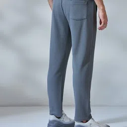 Bewakoof Grey Regular Fit Solid Track Pants image 2