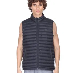 Arrow Sport Navy Regular Fit Quilted Quilted Jacket image 1