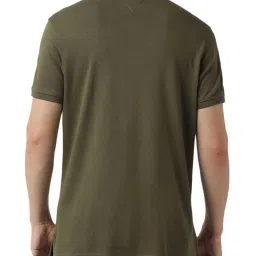 Tommy Hilfiger Army Green Regular Fit Polo T-Shirt image 2