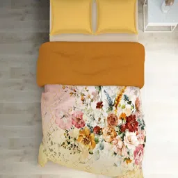 Spaces Floral Pink 180 TC Cotton Double Quilt image 3