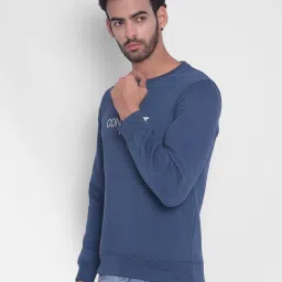Crimsoune Club Blue Regular Fit Printed Sweatshirt image 3