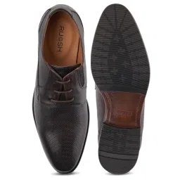 Ruosh Men's Dark Brown Derby Shoes image 3