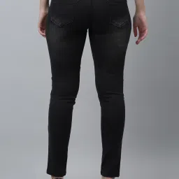 Crozo By Cantabil Black Cotton Regular Fit Mid Rise Jeans image 2