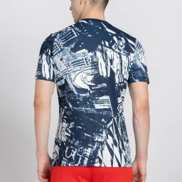 adidas White & Blue Slim Fit Printed FC Bayern Pre-Match Jersey image 2