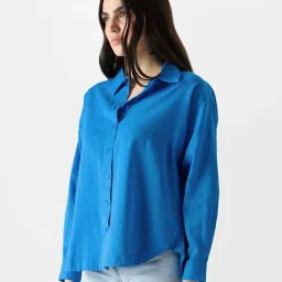 The Souled Store Blue Cotton Shirt image 3