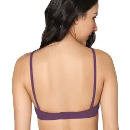 IN CARE Black & Purple Cotton T-Shirt Bras - Pack Of 2 image 3