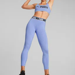 Puma Blue Logo Training Bra image 3