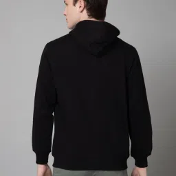 Cantabil Black Regular Fit Hooded Sweatshirt image 2
