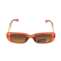 STEVE MADDEN Brown Oversize Irregular Sunglasses for Women image 2